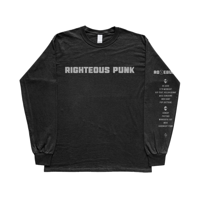 Righteous Punk Era Black Long Sleeve T-Shirt